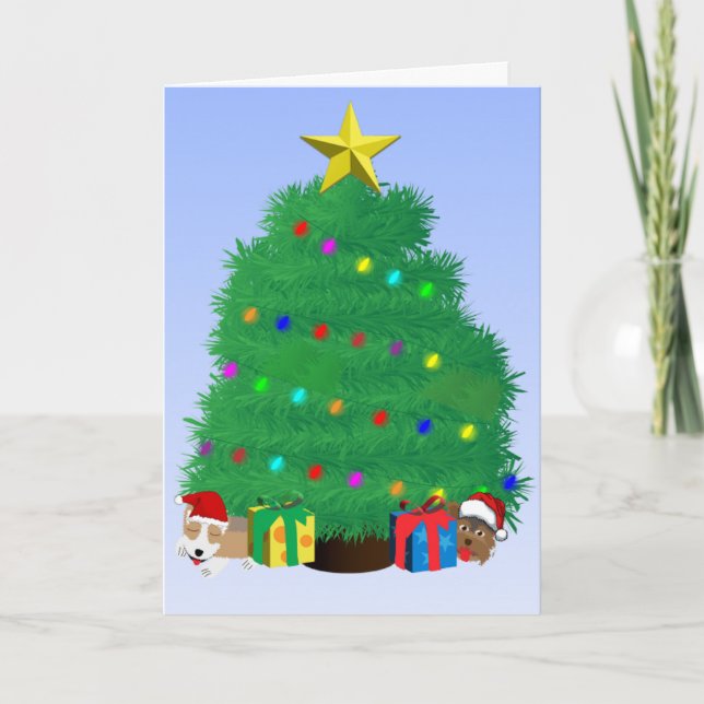 Cartão We Woof you a Merry Christmas (Frente)