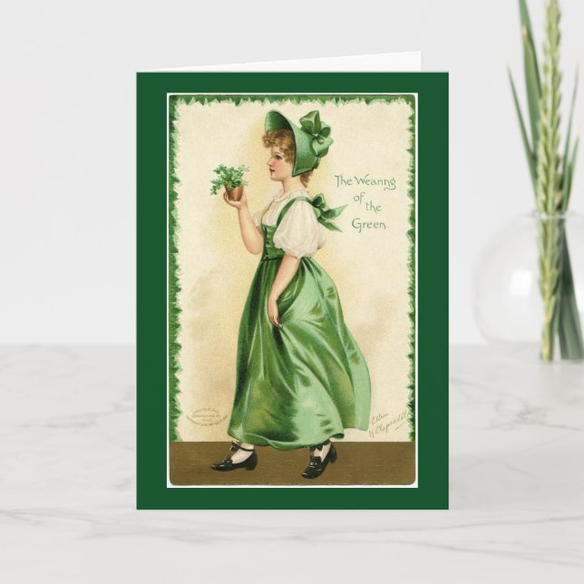 Cartão Wearing Of The Green (Frente)