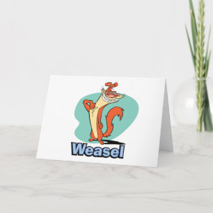 Cartão Weasel Proud Character Graphic
