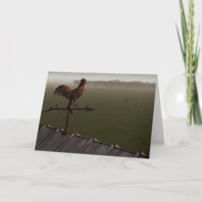 Cartão Weathercock (Frente)