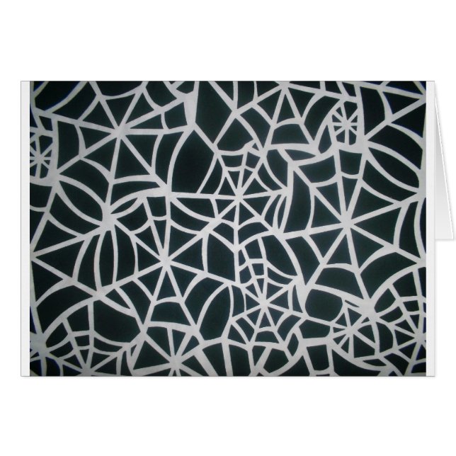 Cartão Web of Mystery: Armadilha Delicada - Web White Spi (Frente Horizontal)