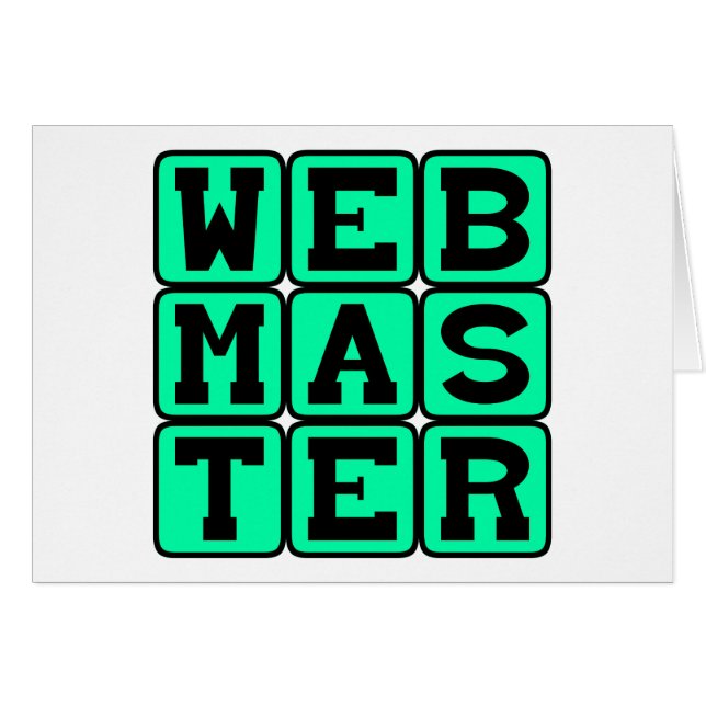 Cartão Webmaster, Arquiteto Web (Frente Horizontal)