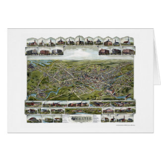 Cartão Webster, mapa panorâmico das MÃES - 1892