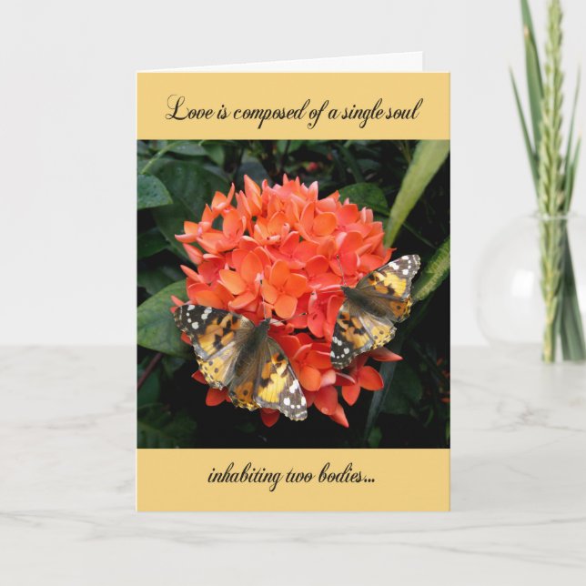 Cartão Wedding Anniversary Card - Love is composed of... (Frente)