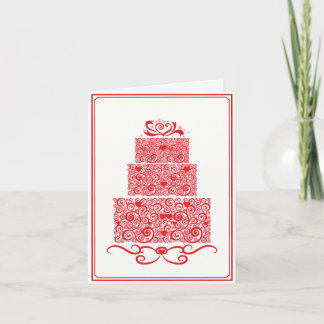 Cartão Wedding Cake Card