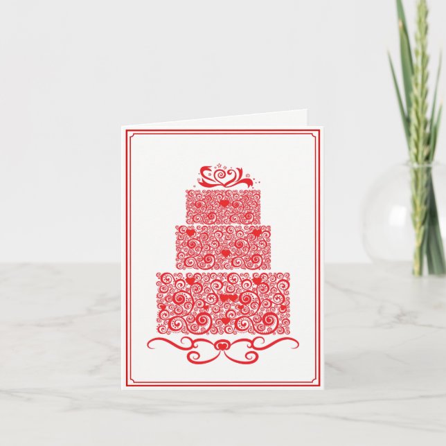 Cartão Wedding Cake Card (Frente)