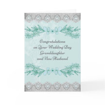 Wedding Card for Granddaughter & New Husband
