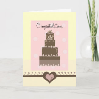 Cartão Wedding Congratulations