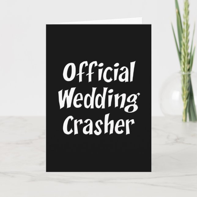 Cartão Wedding Crasher (Frente)