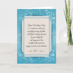 Cartão Wedding Damask For Newlyweds