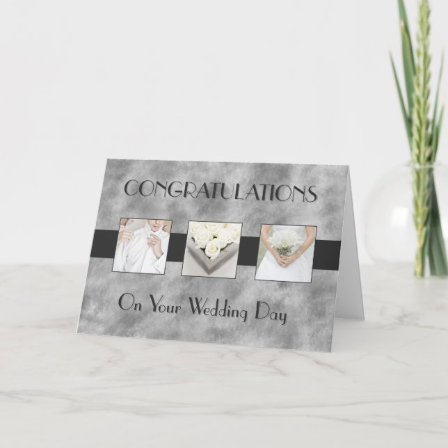 Cartão Wedding Day Triptych (Frente)