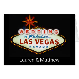Cartão Wedding em Las Vegas fabuloso