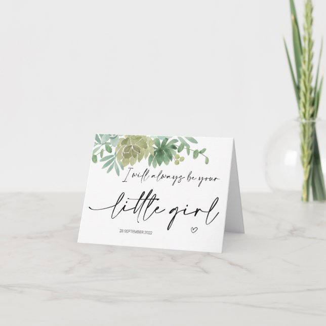 Cartão Wedding Gift for Parents of the Bride Mom Dad (Frente)