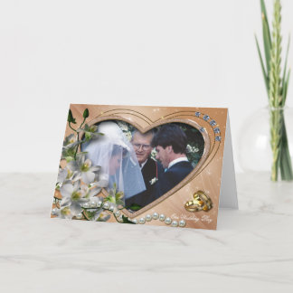 Cartão Wedding Photo Card