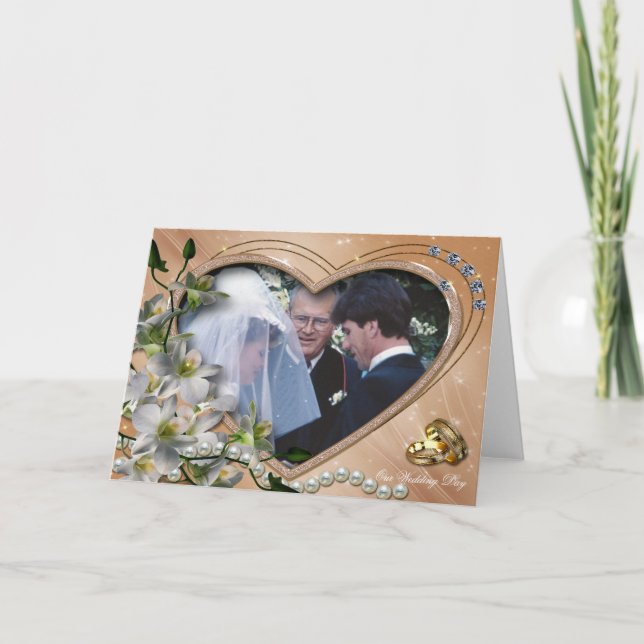 Cartão Wedding Photo Card (Frente)