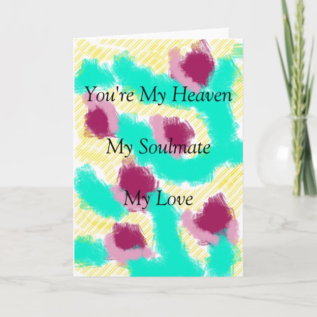 Cartão Wedding Romantic card (Frente)