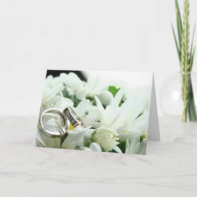 Cartão **WEDDING** WISHES FOR a *SPECIAL COUPLE* (Frente)