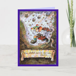 Cartão Wee, sleekit, cowran, tim'rous beastie poetry card