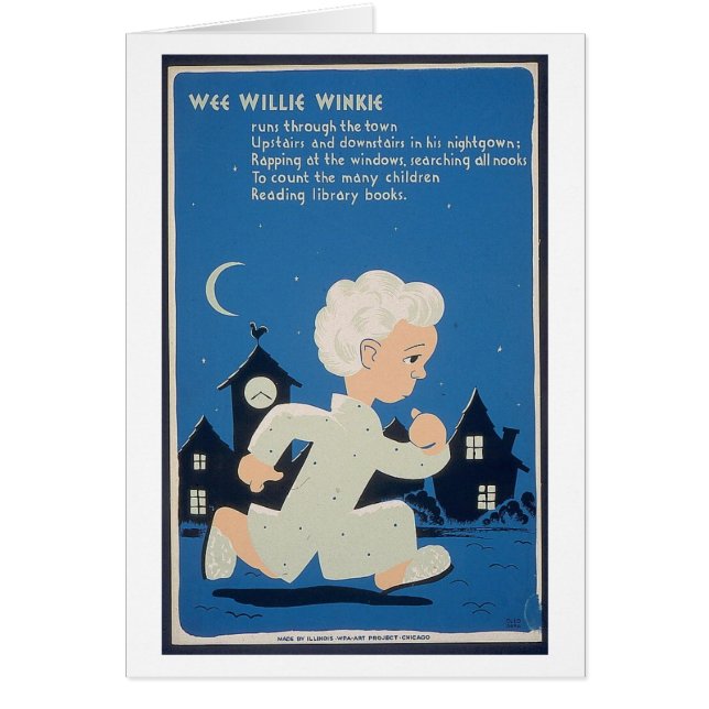 Cartão Wee Willie Winkie (Frente)