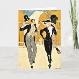 Cartão Wegener - Um Casal Elegante, 1920