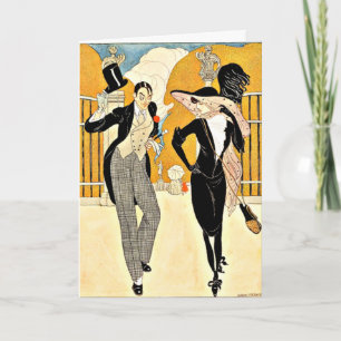 Cartão Wegener - Um Casal Elegante, 1920