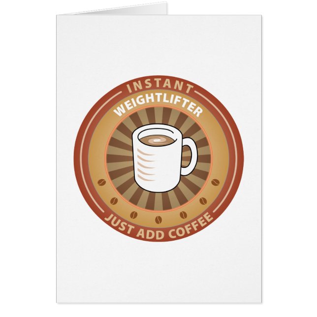 Cartão Weightlifter imediato (Frente)