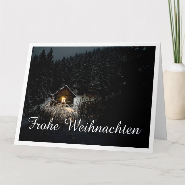Cartão Weihnachtsgrüße mit Hexenhaus (Frente)