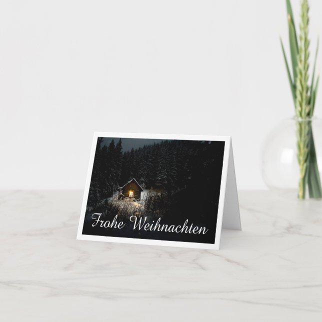 Cartão Weihnachtsgrüße mit Hexenhaus (Frente)