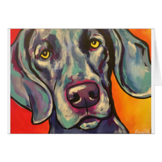 Cartão weimaraner