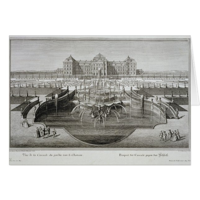 Cartão Weissenstein, vista para o castelo do bar (Frente Horizontal)