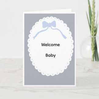 Cartão Welcome baby card