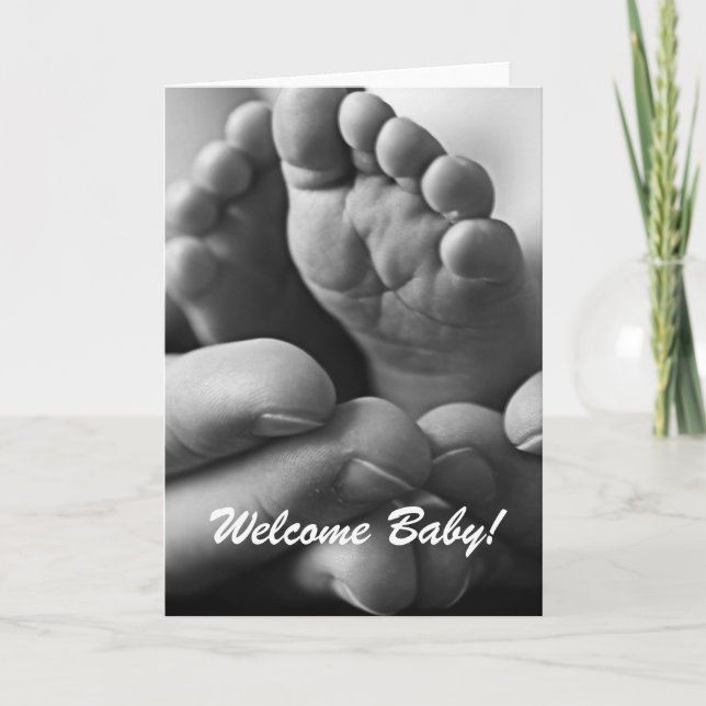 Cartão Welcome Baby greeting card (Frente)