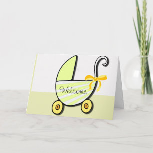 Cartão Welcome Baby or Baby Shower