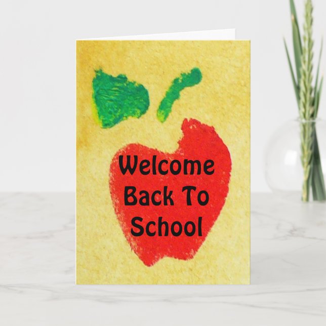 Cartão Welcome Back To School Greeting Card (Frente)
