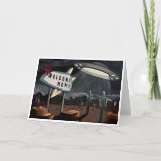 Cartão Welcome Home! A retro inspired greeting card.