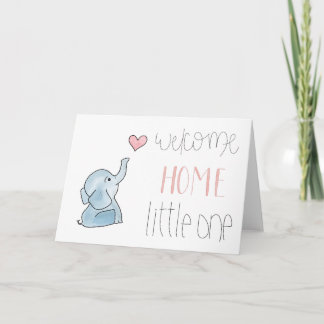 Cartão Welcome Home Little Elephant