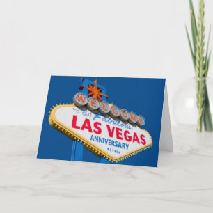 Cartão Welcome To Our Fabulous Las Vegas Anniversary Card