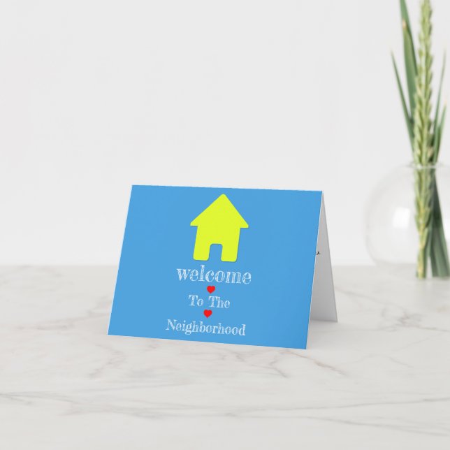 Cartão Welcome to the Neighborhood Greeting Card (Frente)