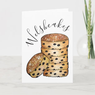Cartão Welsh Cakes Welshcakes Bakestones Reino Unido Comi