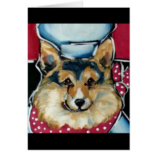 Cartão Welsh Corgi Cardigan