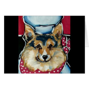 Cartão Welsh Corgi Cardigan