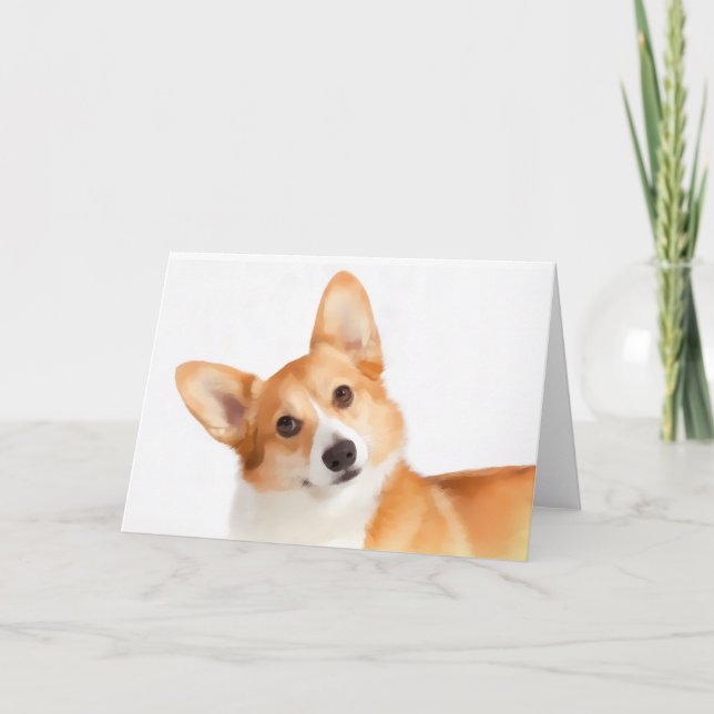 Cartão Welsh Corgi (Pembroke) Greeting Cards (Frente)