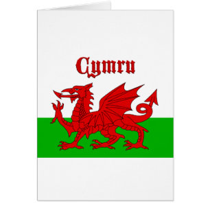 Cartão Welsh Flag Cymru
