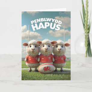 Cartão Welsh Happy Birthday Card