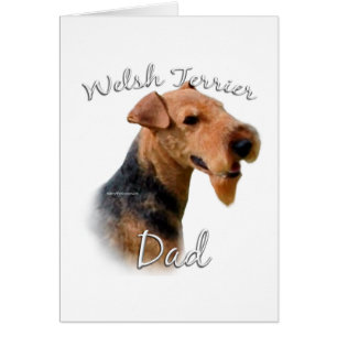 Cartão Welsh Terrier Pai 2
