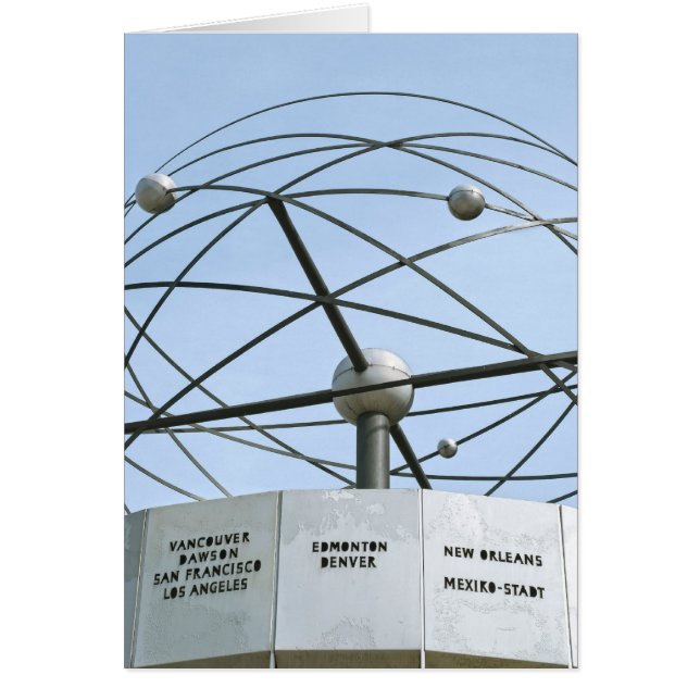 Cartão Weltzeituhr (Frente)