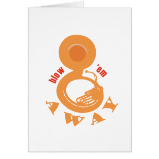 Cartão wenskaart - blow 'em away