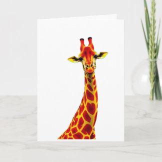 Cartão Wenskaart Giraf / Card with Giraffe