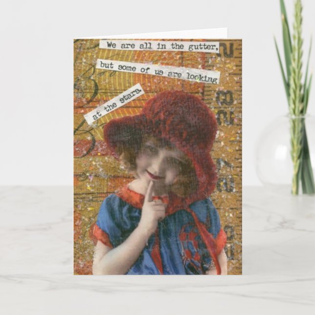 Cartão We're all in the gutter (Frente)