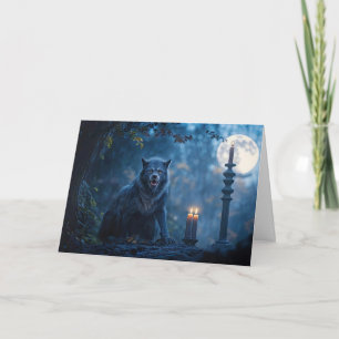 Cartão Werewolf Happy Halloween Super Spooky